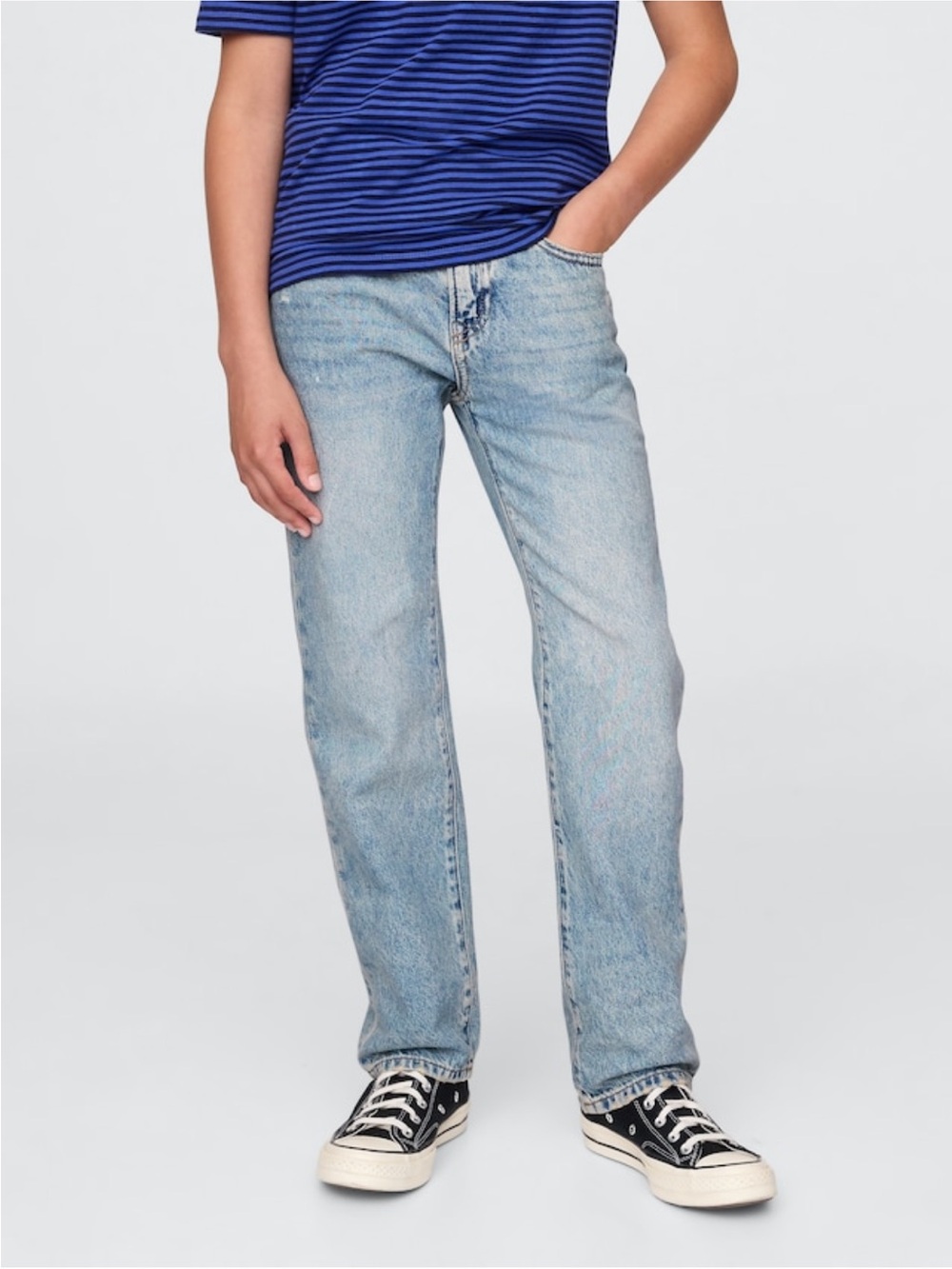 GAP Kids Boys 90s Original Straight Jeans distressed 6 slim